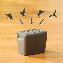 Image of the Hot Shot Flying Insect Trap with flies entering the trap