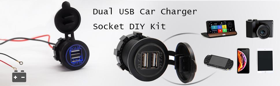 usb car charger csocket