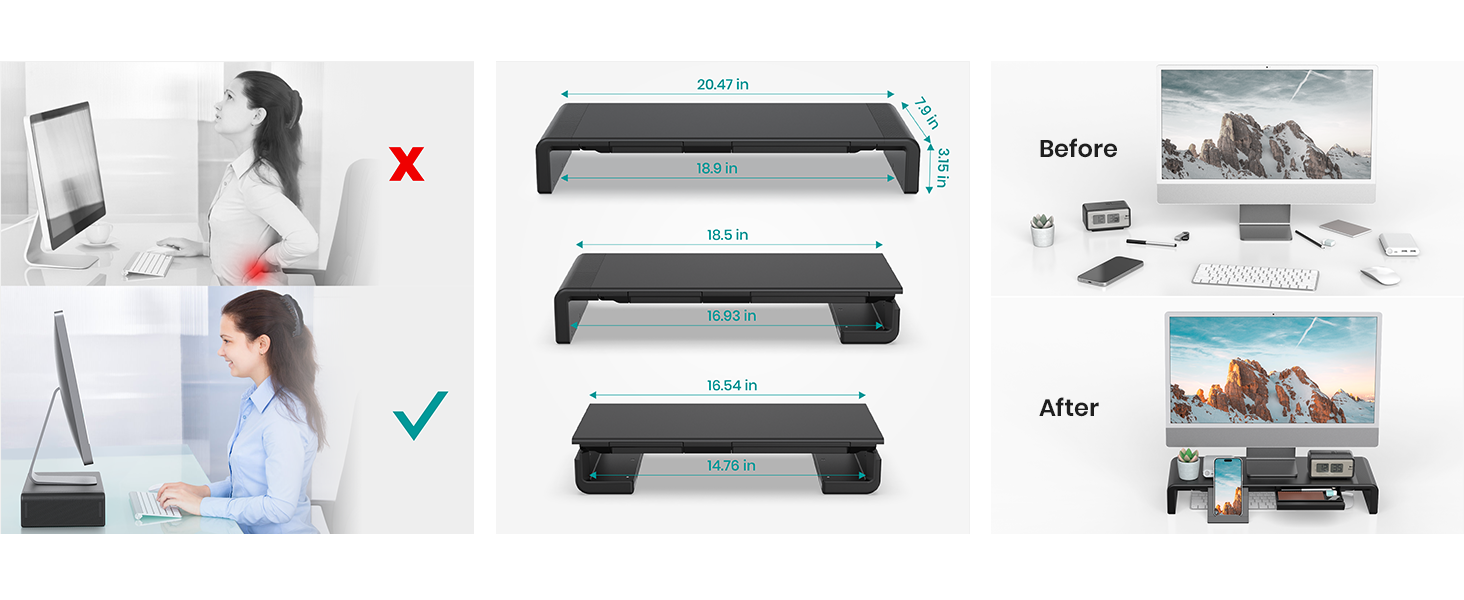 adjustable computer monitor stand