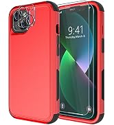 Diverbox for iPhone 13 Case [Shockproof] [Dropproof] [Tempered Glass Screen Protector + Camera Le...
