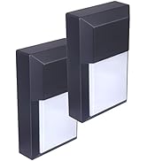 LIT-PaTH Outdoor LED Wall Lantern, Wall Sconce as Porch Lighting Fixture, 12W 1000 Lumens, Alumin...