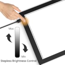 stepless brightness control