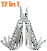 PERWIN Multitool, 17-in-1 Multitools Pliers with Nylon Sheath, Professional Multi-tool for Surviv...