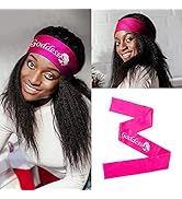 Silk Wrap for Hair Edges - Satin Edge Laying Scarf Edge Wrap for Black Hair Scarf Wig Scarf for E...