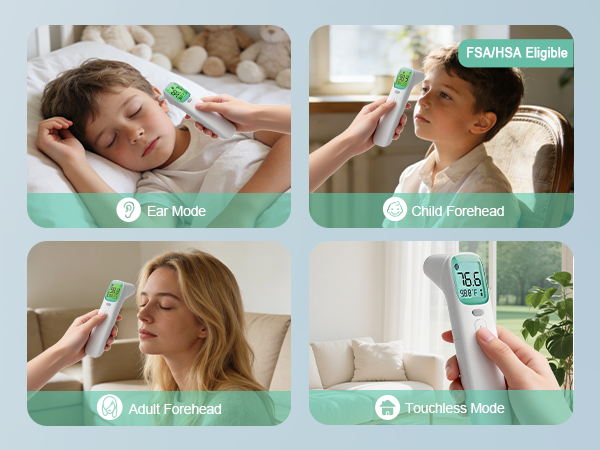 Synolmedic Thermometer for Kids and Adults,Baby Ear Thermometer Infrared Digital Thermometers