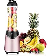 La Reveuse Smoothies Blender Personal Size 300 Watts with 18 oz BPA-Free Portable Travel Sports B...