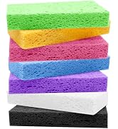 Large Cellulose Sponges, Kitchen Sponge for Dish, Thick Heavy Duty Scrub Pads, Non-Scratch Scrubb...