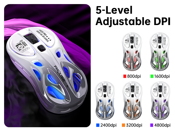 Tri-Mode Wireless Mouse (2.4G/Bluetooth/Wired)