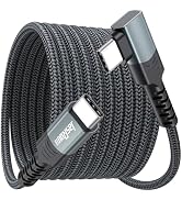 USB C to USB C Cable Right Angle 10ft, 60W Fast Charging 90 Degree Type C Chargers Cord, USB-C 2....