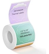 DETONGER Round Thermal Labels Circle Self-Adhesive Label Sticker Paper for 2 Inch Thermal Label P...