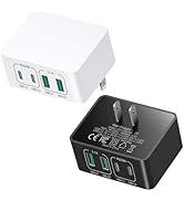 Flat USB C Wall Charger Plug, Costyle 4 Ports Total 40W USB C Fast Charging Block Multi USB-A &amp; U...
