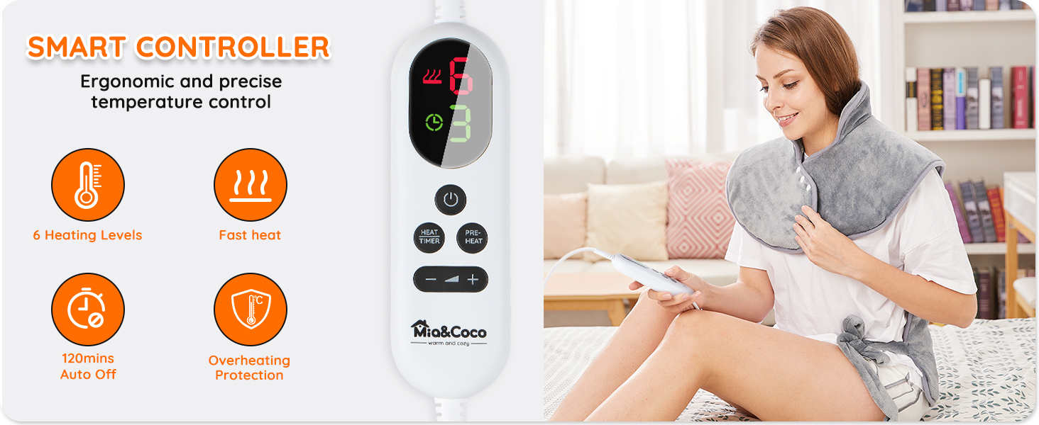 Electric Heating Pad for Back Neck