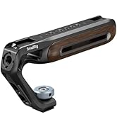 SmallRig Wooden Top Handle with Cold Shoe Mount, Lightweight Wooden Top Handle for Camera Cage, L...