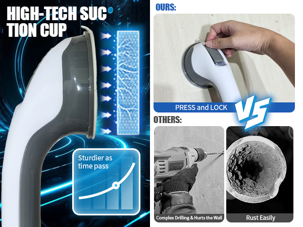 shower safety bars for seniors bathroom grab bars shower bars for elderly suction 500 lbs