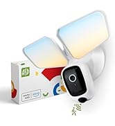 ASD Security Flood Light Camera Outdoor - Smart Floodlight Camera, 180° Motion Sensor Light, Work...
