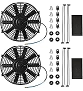 mupera Electric Radiator Cooling Fan - Upgrade Universal Slim Fan(2023 New), Pull Electric Radiat...
