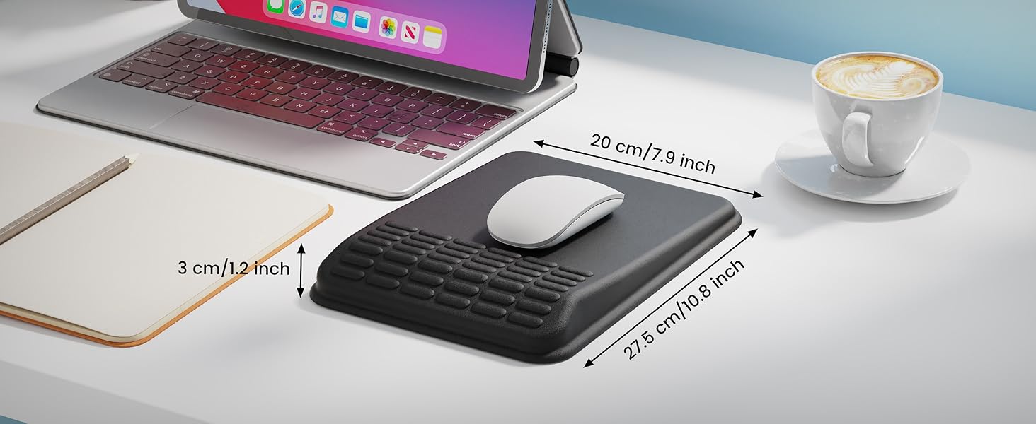 mouse pad with wrist support