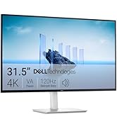 Dell 32 Plus 4K Monitor - S3225QS - 31.5-inch 4K (3840 x 2160) up to 120Hz 16:9 Display, VA Panel...