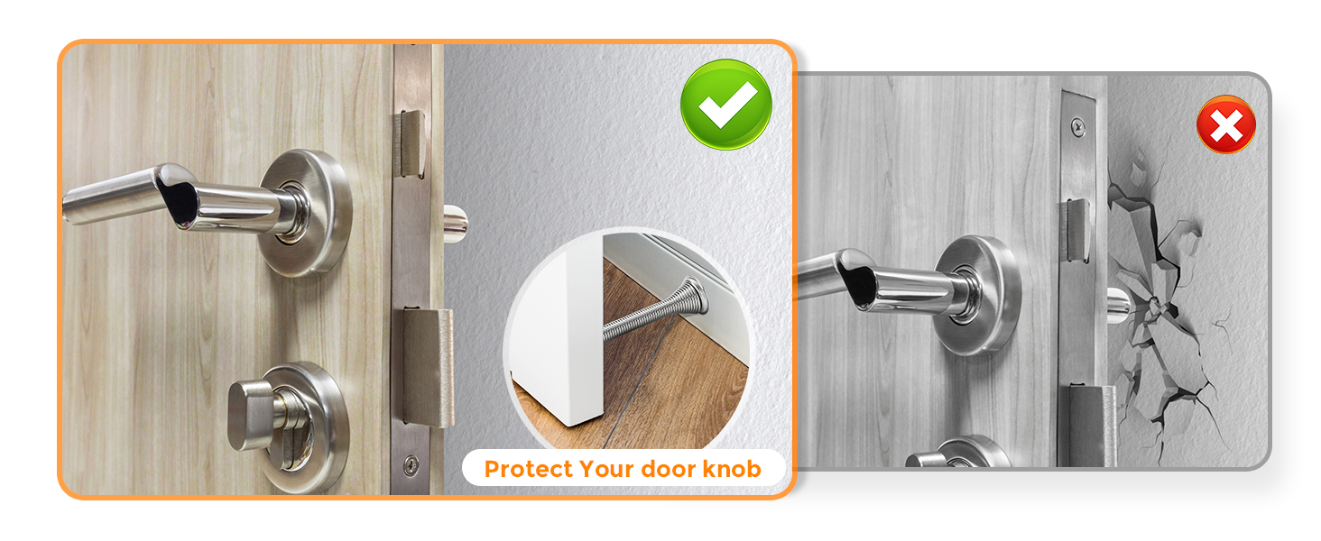 brushed nickel door stops