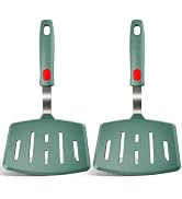 2 Pack Silicone Large Pancake Spatula Turner for Nonstick Cookware, Extra Wide Spatula for Cookin...
