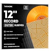 TAKMORK Record Sleeves Vinyl Album Covers: 12