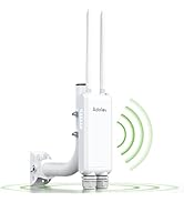 Adalov Outdoor Wi-Fi Access Point with Bracket Mount, 1200Mbps Long Range Wifi Extender, Dual Ban...