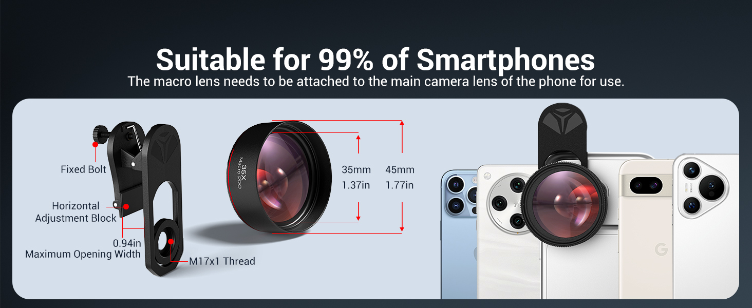 35X macro lens for smartphones