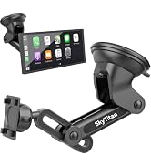 SkyTitan Replacement Car Mount for CarPlay Screens, Adjustable Suction Cup, Flexible Long Arm, Wi...