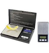 GRAM PRES Digital Pocket Gram Scales 1000g X 0.1g and 200g X 0.01g Accuracy Set,Micro Mini High P...
