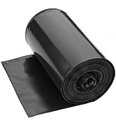 WAIKAS 13 Gallon Trash Bags, Pack of 28, Black Kitchen Garbage Bags 13 Gal, 61x75cm, 12g/pcs, Uns...