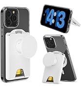 for MagSafe Wallet Stand, Magnetic Wallet Stand Adjustable, Phone Stand Card Holder with Secure G...