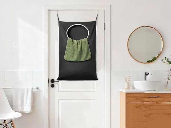 KEEPJOY Hanging Laundry Hamper Bag-BLACK