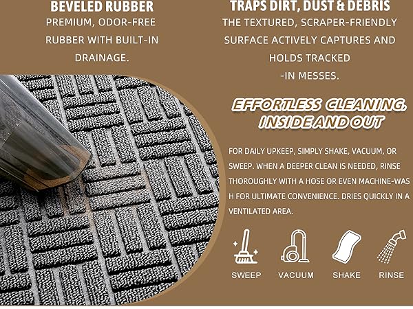 OLANLY Front Door Mat Outside Entrance