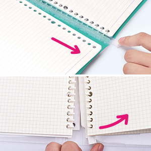 Kokuyo Campus Slide Binder, Middle Type, B5, 26 Holes, Up to 100 Sheets, Green