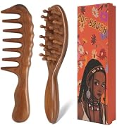 Moreinday Loc Comb for Sisterlocks, Loc Brush for Microlocs and Dreads | Brush for Braids, Sandal...