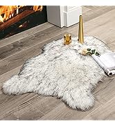 MIULEE Fluffy Rug Soft Shaggy Faux Fur Area Rug Luxury Plush Sheepskin Carpet for Bedroom Living ...