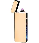 YOZWOO Electric Lighters Rechargeable USB Lighter Candle Lighter Dual Arc Lighter Plasma Windproo...