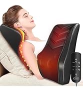 Neck Massager with Heat, 3D Kneading Massage Pillow for Pain Relief, Massagers for Neck and Back,...