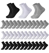 Liubeili 110 Pairs Mens Socks Bulk Breathable Casual Socks Sports Ankle Socks Bulk for Homeless U...