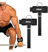 Weight Lifting Straps With D Rings, Padded Lifting Wrist Straps for Weightlifting, Non-Slip Gym S...