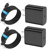 45W Super Fast Charger Type C,[2 Pack] 45W USB C Charger 10FT Long Type C Cable for Samsung Galax...