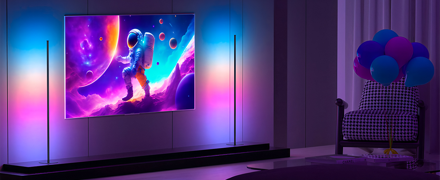 Corner floor lamp for living room