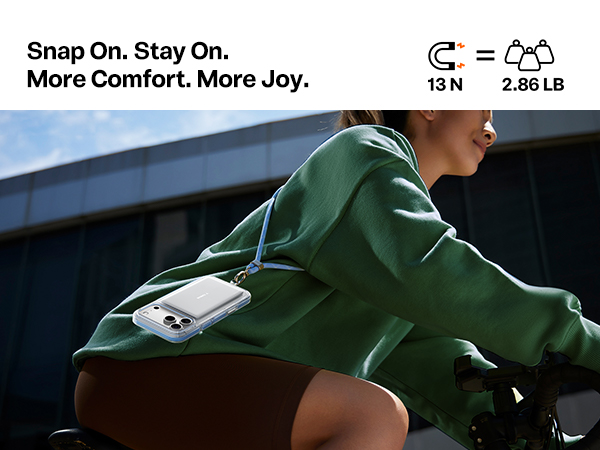 Snap On. Stay On. More Comfort. More Joy.