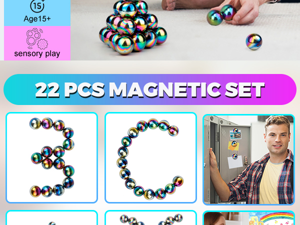 adult magnet stone rock fidget toy office