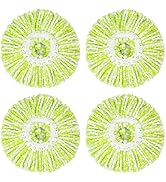 4 Pack Spin Mop Replacement Head for Hurrica, Mopnad, Cassabel and Other 360 Spin Mop Systems, Mi...