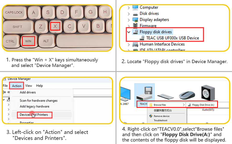 External USB Floppy disk drive