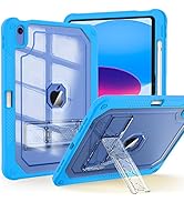 ZoneFoker Case for iPad 10th Generation 10.9 inch 2022, Heavy Duty Shockproof Rugged Protective w...
