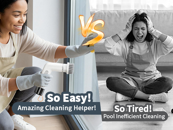 Electric Spin Scrubber for Cleaning Tub Tile Floor Window Kitchen Sink