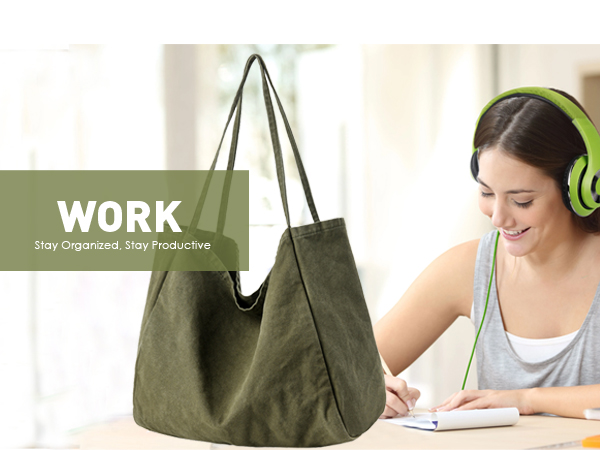 canvas hobo shoulder bag