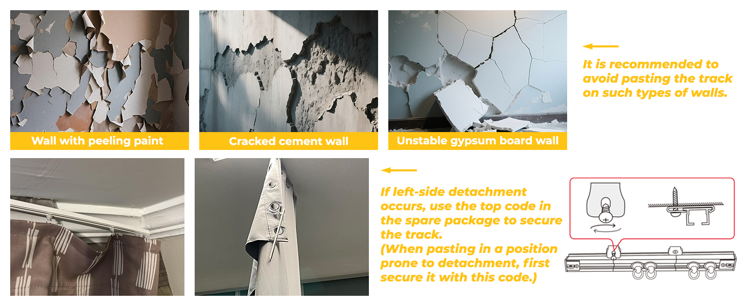 adhesive curtain track,curtain track ceiling mount,renter friendly curtain rod